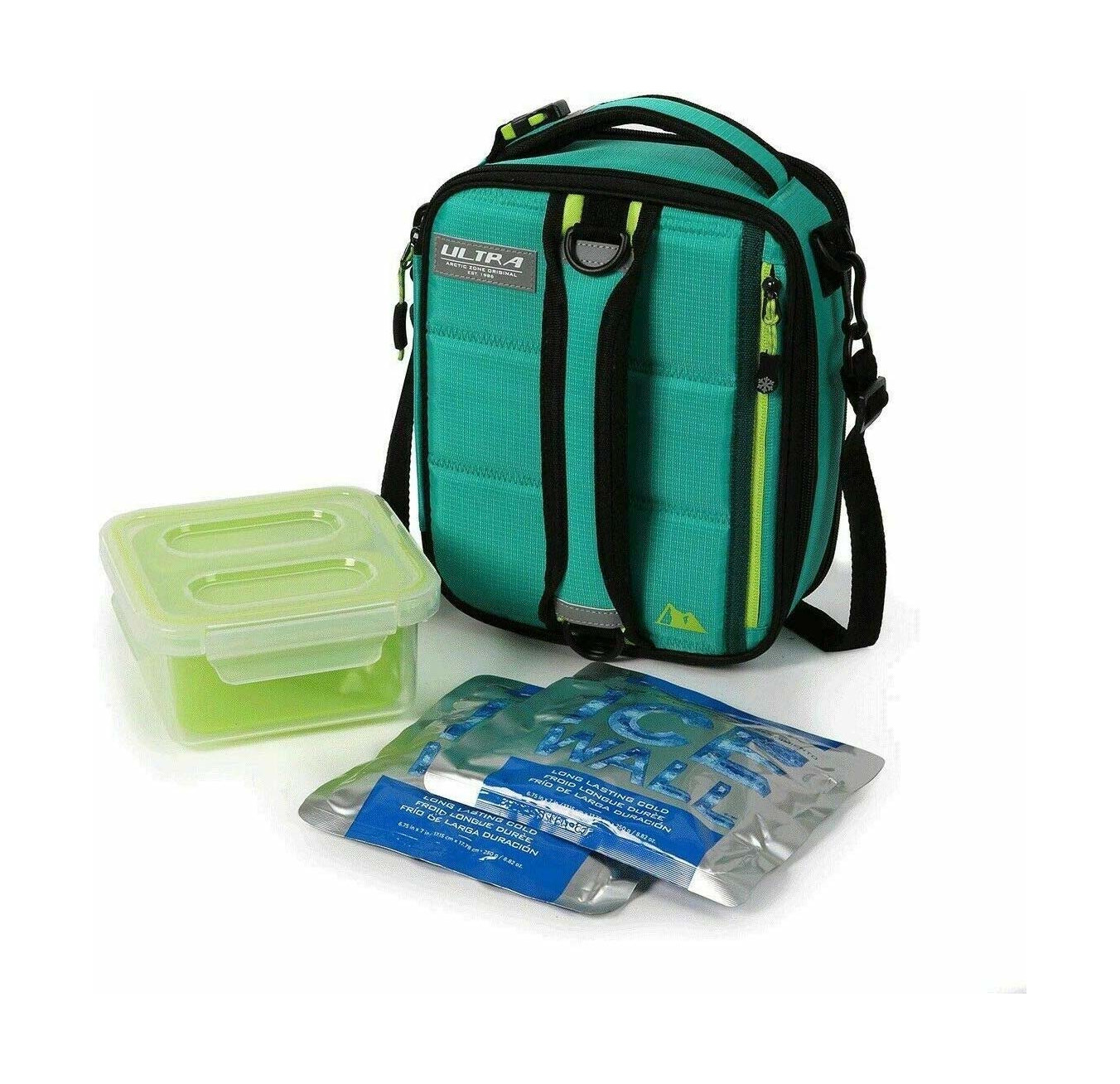 Expandable Lunch Pack Ultra Arctic Zone Plus 4 Containers with lids and 2  Ice Packs (blue
